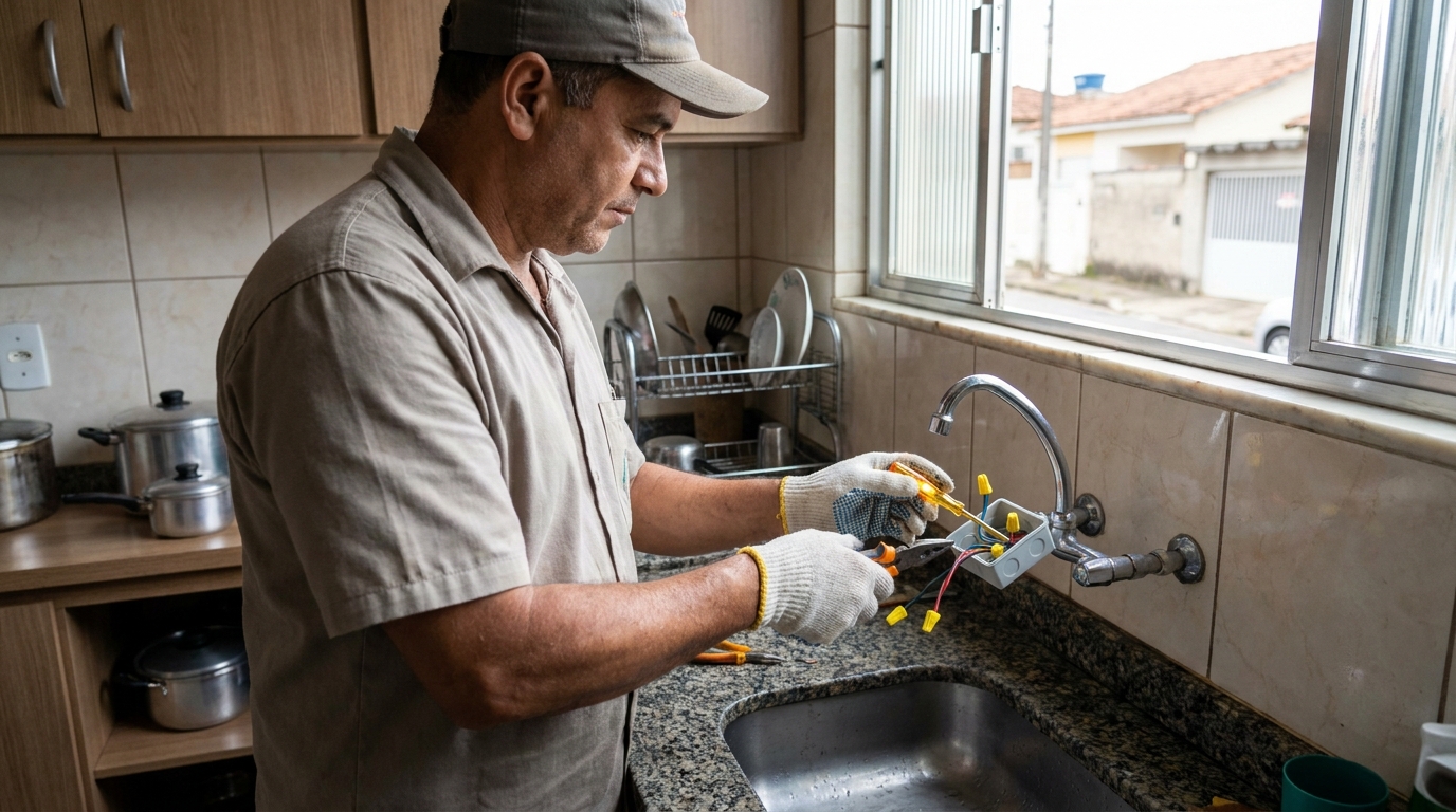 Adequação de Ponto Elétrico na Coroado, Manaus‑AM