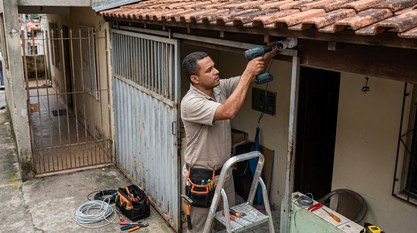 Instalação de Câmera Residencial na Coroado, Manaus‑AM