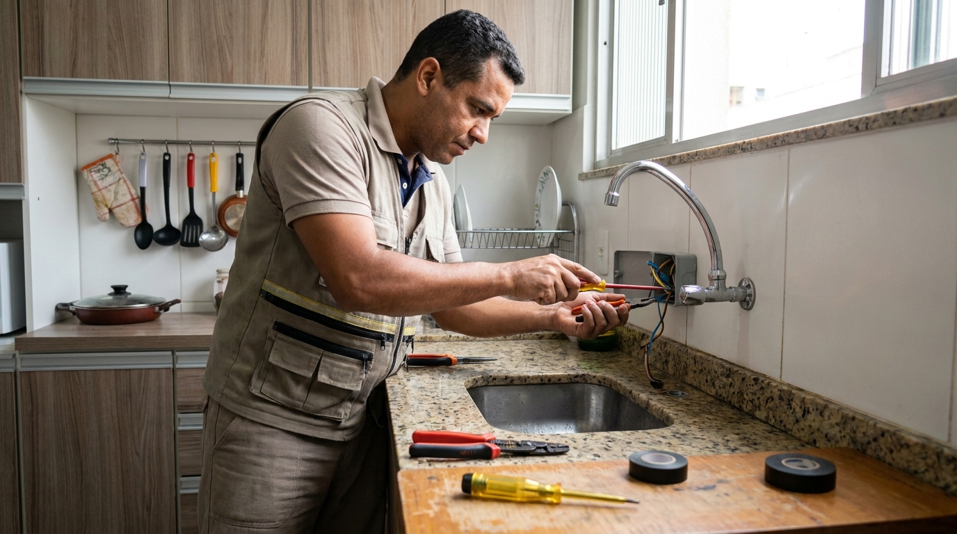 Instalação em Cozinha ou Área Gourmet na Coroado, Manaus‑AM