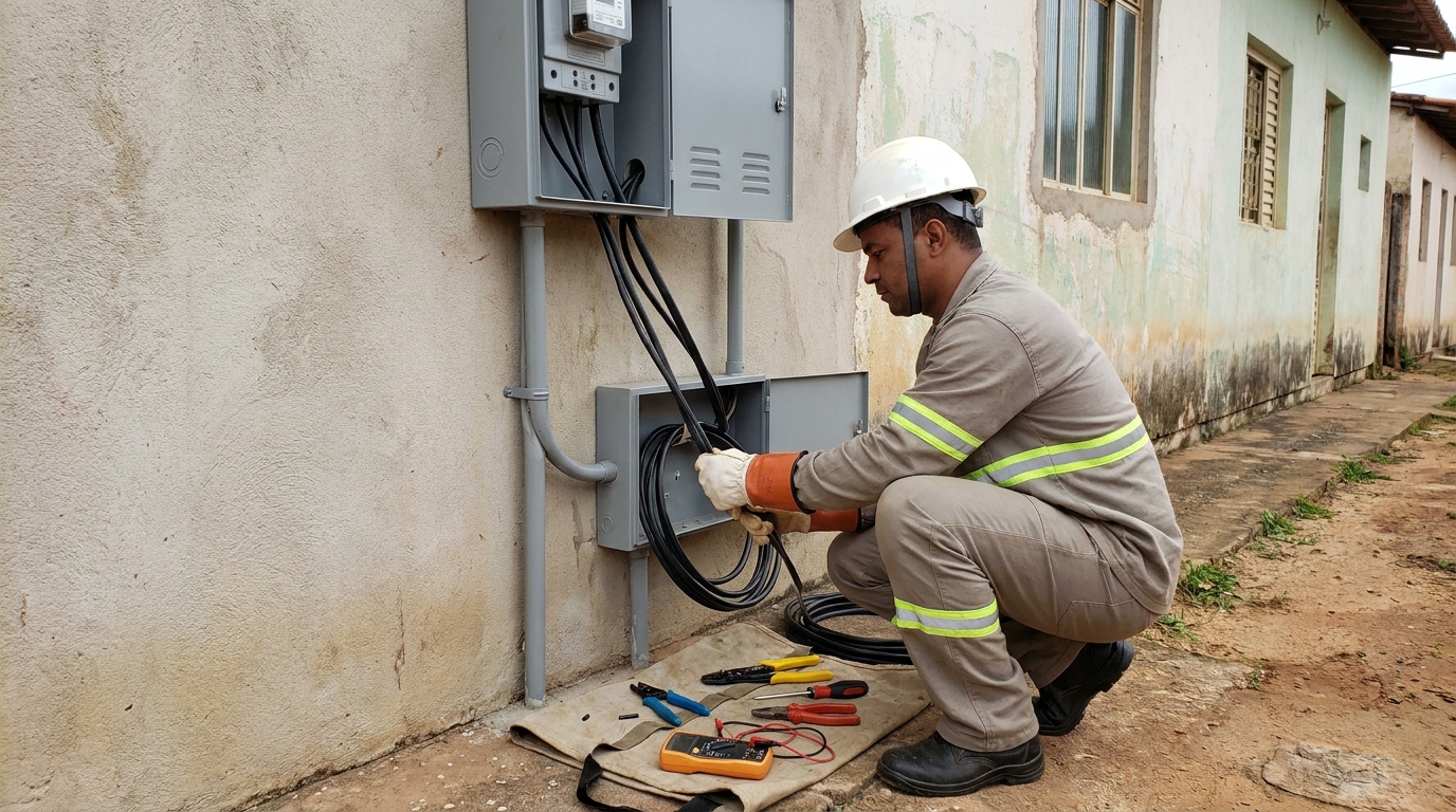 Regularização de Entrada de Energia em Compensa, Manaus‑AM